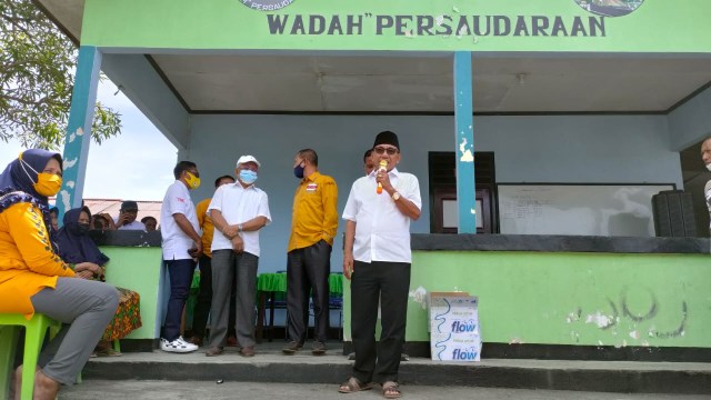 Muhammad Hasan Bay saat kampanye perdana diKecamatan Ternate Selatan, Kota Ternate, pada Minggu (27/9). Foto: Rajif Duchlun/cermat