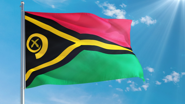 Bendera Vanuatu. Foto: Shutter Stock