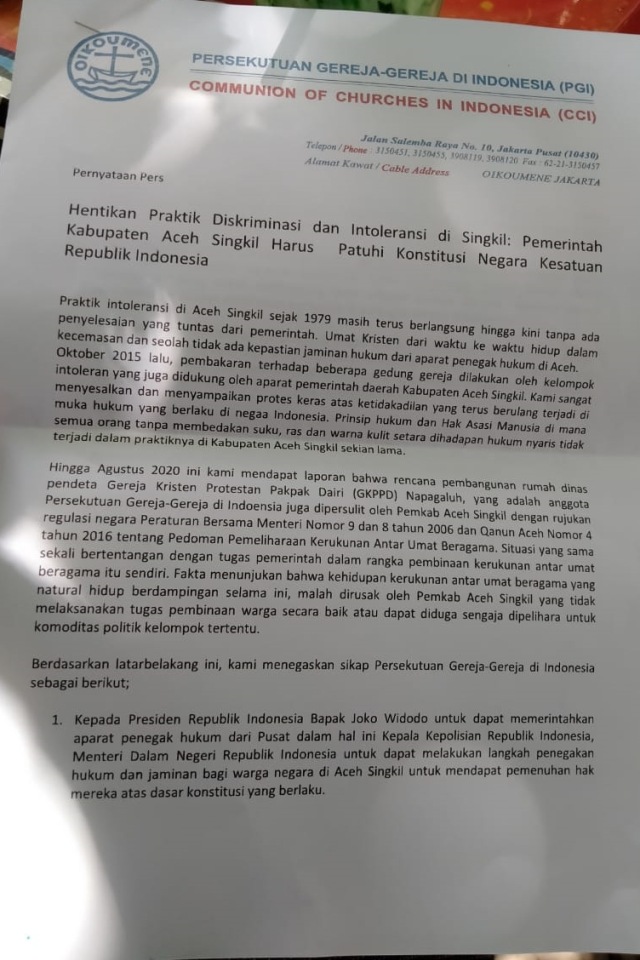 FKUB Aceh Tangkis Isu Miring, Tegaskan Tak Ada Diskriminasi Umat di Aceh Singkil (134745)