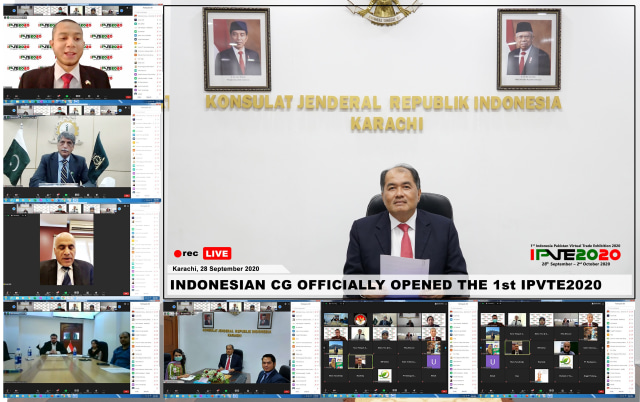KJRI Karachi Selenggarakan Indonesia - Pakistan Virtual Trade Exhibition. Foto: KJRI Karachi