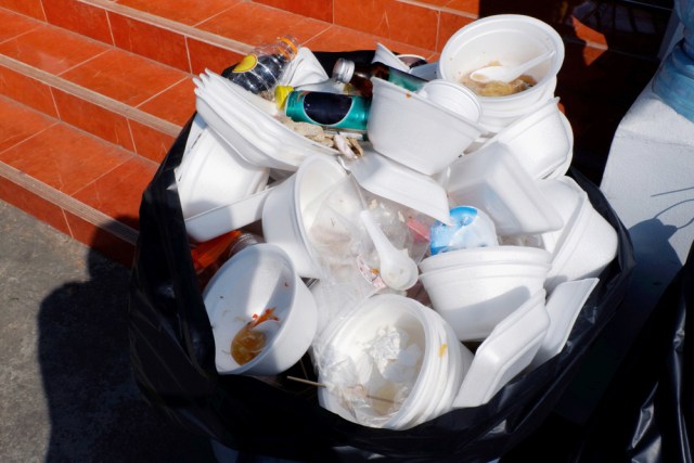 Ilustrasi sampah styrofoam bekas bungkus makanan Foto: Dok.Shutterstock