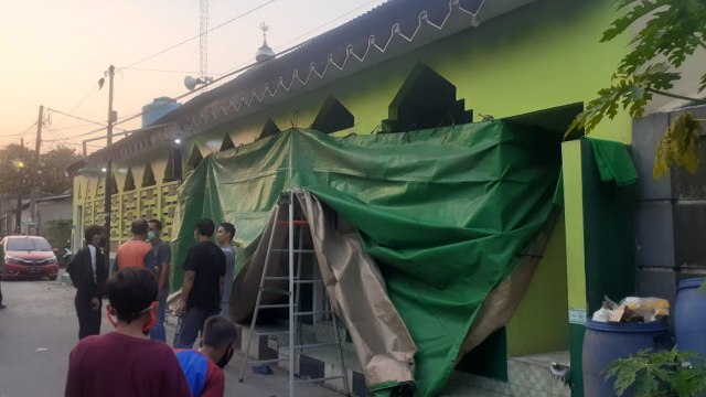 Musala di Tangerang dirusak orang tak dikenal. Foto: Dok. Istimewa