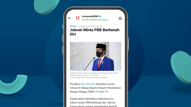 Detail artikel aplikasi kumparan. Foto: kumparan