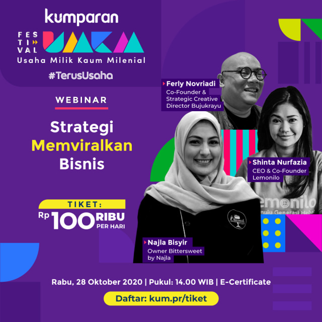 Webinar Festival UMKM: Belajar Strategi Memviralkan Bisnis! dok kumparan