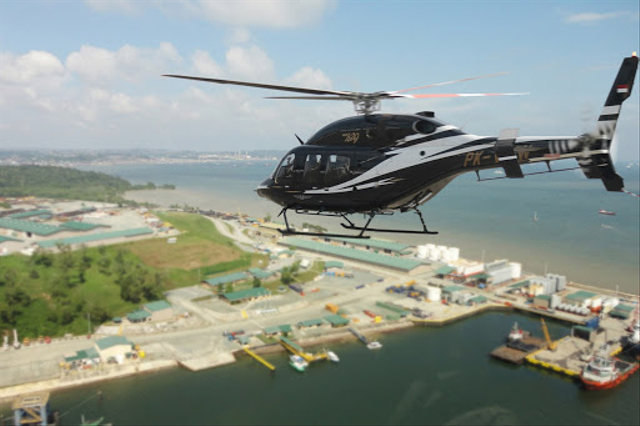 Helikopter PT Whitesky Aviation. Foto: https://whitesky,co.id/