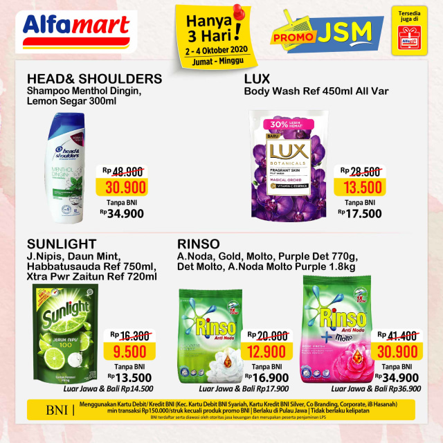 Promo JSM Alfamart Periode 2-4 Oktober 2020 (40190)