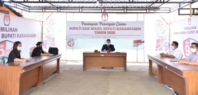 Penetapan calon Pilkada 2020 di Karangasem, Bali - IST