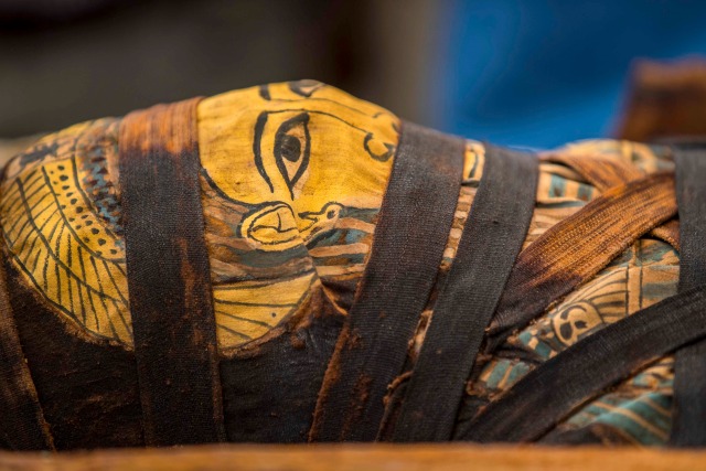 Penemuan Peti Mati Mumi Berusia 2.500 Tahun. Foto: Zein Ahmad/AFP