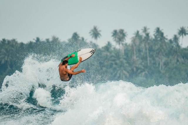 Ilustrasi surfing.