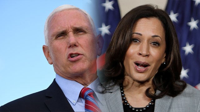 Mike Pence dan Kamala Harris. Foto: Erin Scott/REUTERS dan Jonathan Drake/ REUTERS