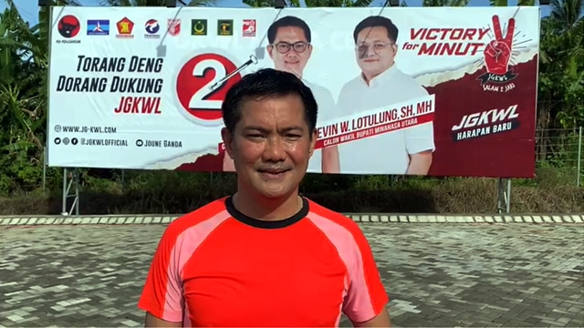 Calon Bupati Minut Joune Ganda Ajak Warga Tetap Olahraga Selama Pandemi Corona (9102)