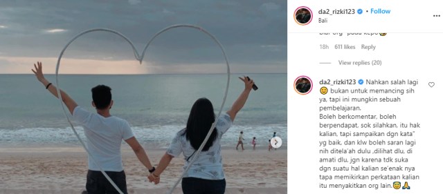 Rizki D'Academy Di-bully karena Foto Gandeng Tangan Perempuan, Ini Kata Ridho (3)