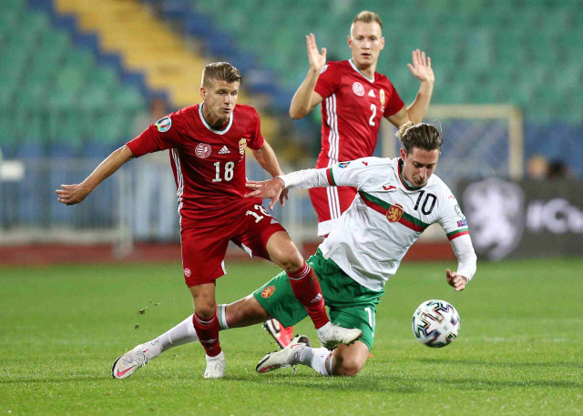Pertandingan Kualifikasi Euro 2020 antara Bulgaria vs Hongaria di Stadion Nasional Vasil Levski, Sofia, Bulgaria. Foto: Stoyan Nenov/Reuters