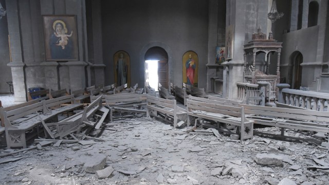 Azerbaijan Dituduh Tembaki Gereja Armenia di Nagorno-Karabakh (3)