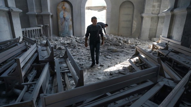 Azerbaijan Dituduh Tembaki Gereja Armenia di Nagorno-Karabakh (1)