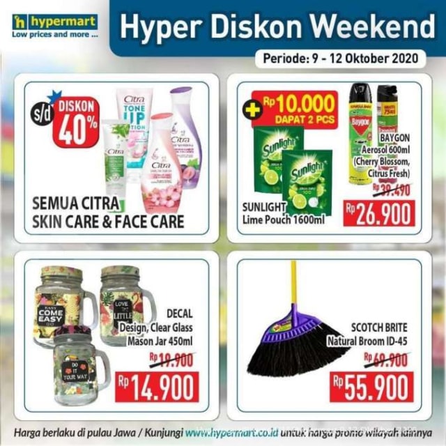 Katalog Promo JSM Hypermart, Diskon 40% dan Beli 1 Gratis 1 (37400)