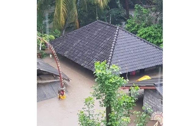Dua rumah di Selemadeg, Tabanan, Bali terendam banjir - IST