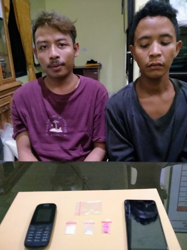 Kedua pelaku penyalahgunaan narkoba di Bangka Selatan ditangkap.