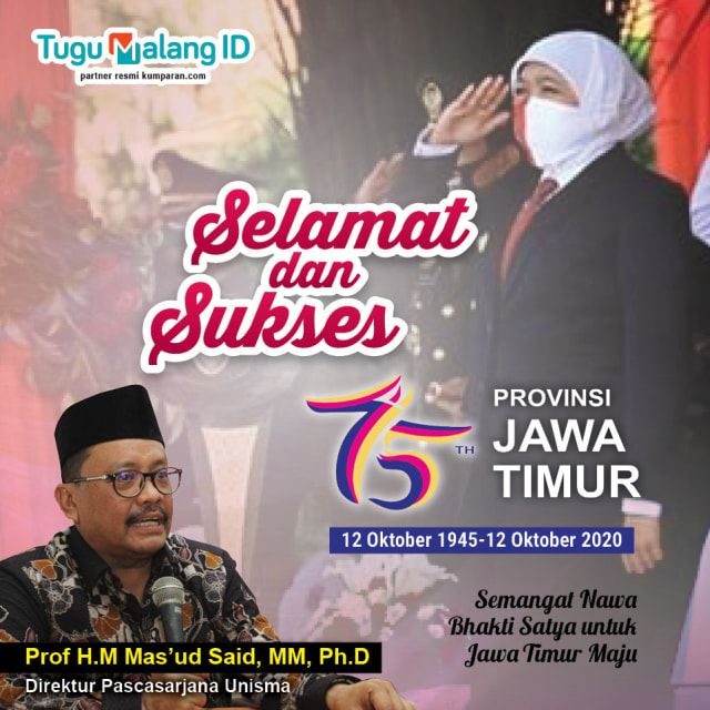 75 Tahun Jawa Timur, Seperti Ini Kinerja Khofifah-Emil Menurut Guru Besar Unisma (46728)