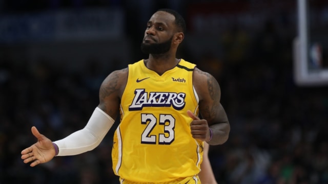 LeBron James, bintang Los Angeles Lakers. Foto: AFP/Ronald Martinez