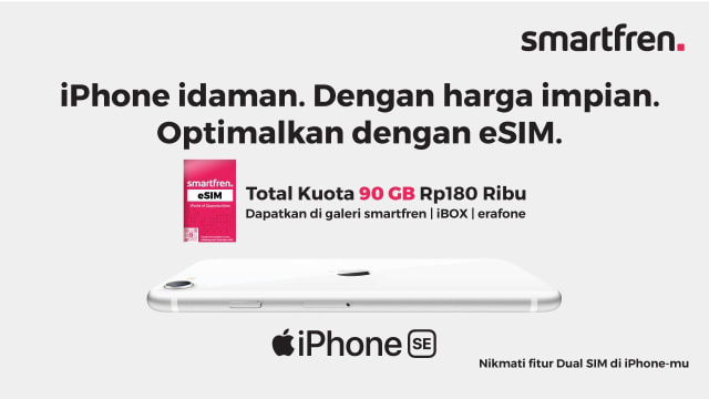 eSIM Smartfren Kini Bisa Dipakai di iPhone SE 2020, Begini ...