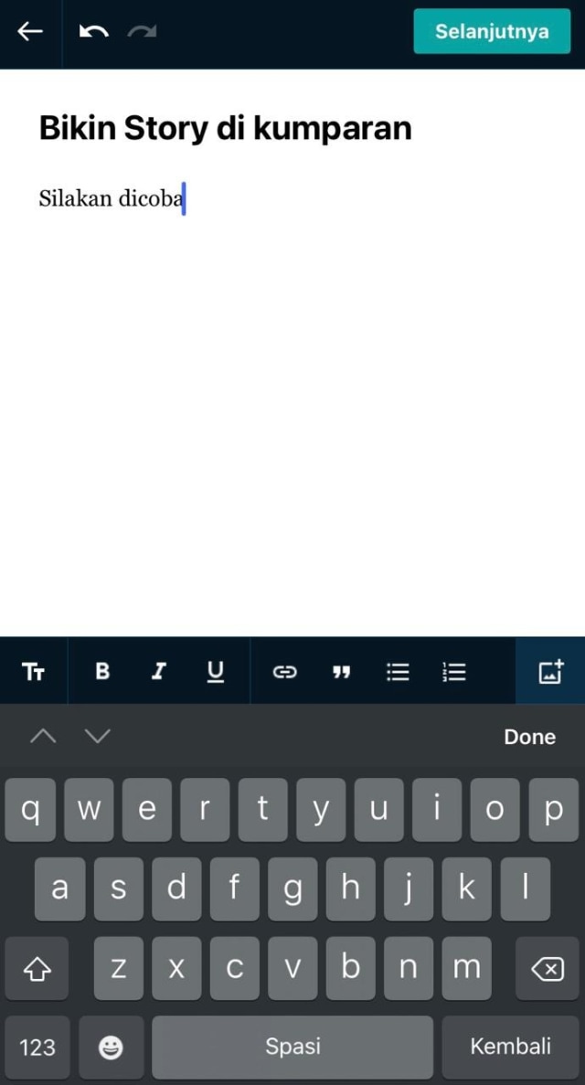 Cara Bikin Story di Aplikasi kumparan (iOS) (78805)