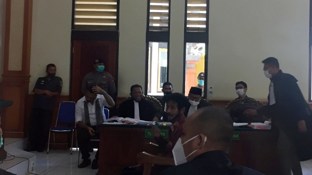 Ahli Pidana I Gusti Ketut Ariawan diperiksa sebagai saksi kasus Jerinx, di Pengadilan Negeri Denpasar, Bali, Kamis (15/10). Foto: Denita br Matondang/kumparan