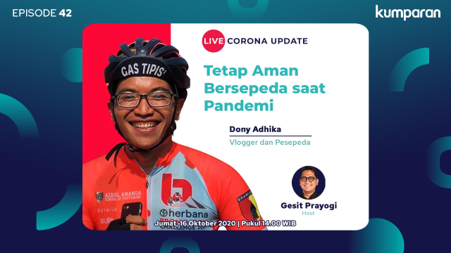 Live Corona Update: Cara Aman Bersepeda Saat Pandemi (2057)