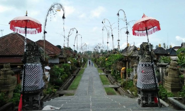 Suasana di desa Panglipuran, Bangli, Bali yang sempat menjadi desa terbersih di dunia - IST