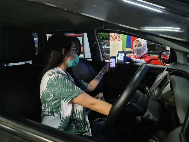 864 SPBU di Jatim Terapkan Cashless (50790)