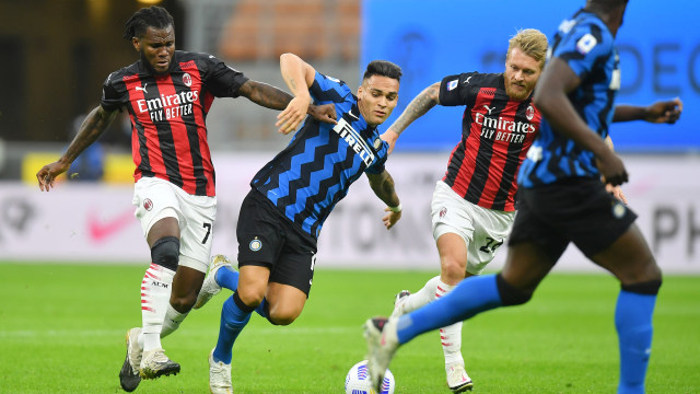 Inter Milan vs AC Milan. Foto: Daniele Mascolo/Reuters