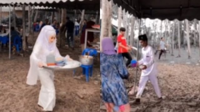 Viral Sepasang Pengantin Menjadi Pelayan di Pesta Pernikahannya Sendiri (17283)