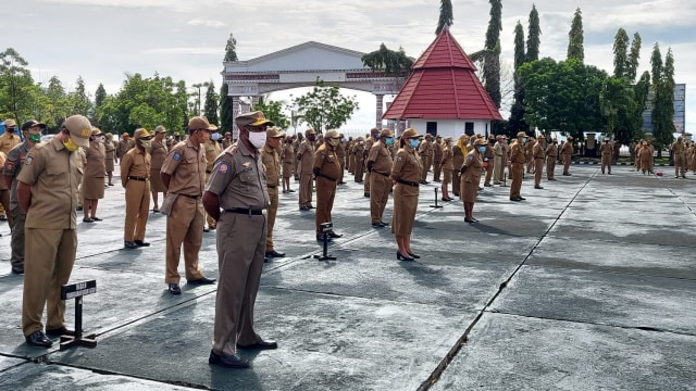 Apel ASN di lingkungan Pemprov Papua. (BumiPapua.com/Qadri Pratiwi)