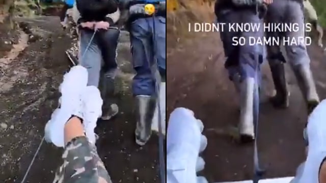 Usai Jogging Dikawal Polisi Beredar Video Diduga Richard Hiking Ditandu bak Raja (339991)