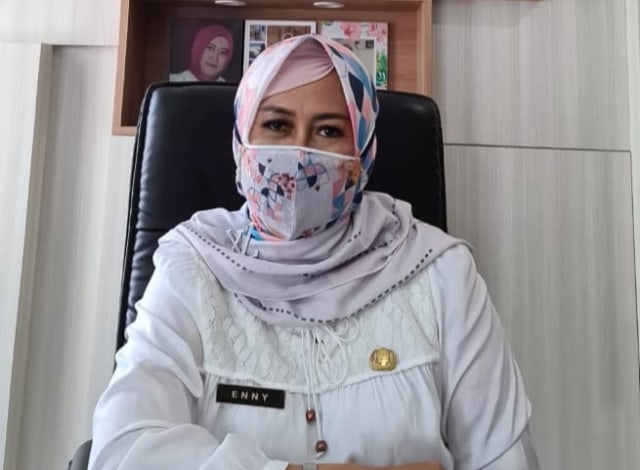 Kepala Dinas Kesehatan Kabupaten Cirebon, Enny Suhaeni.(Juan)