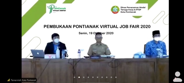 Pembukaan Pontianak Virtual Job Fair 2020. Foto: Dok. Hi!Pontianak