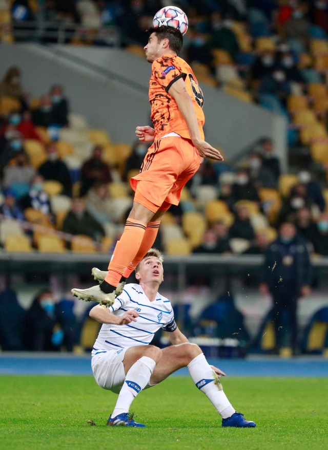 Pertandingan antara Dynamo Kyiv vs Juventus di NSC Olympiyskiy, Kyiv, Ukraina. Foto: Valentyn Ogirenko/Reuters