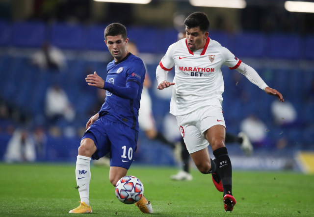 Pertandingan Liga Champions antara Chelsea vs Sevilla di Stamford Bridge, London, Inggris. Foto: Adam Davy/Reuters