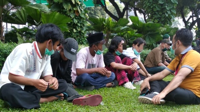 171 Pelajar Diamankan Polisi Saat Demo 20 Oktober 2020