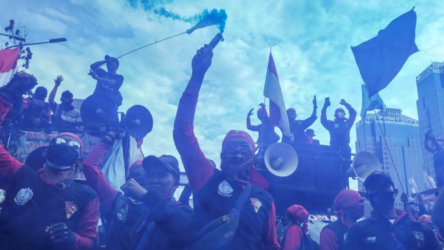 Ilustrasi unjuk rasa sebagai bentuk dari demokrasi. Foto: M Risyal Hidayat/ANTARA FOTO