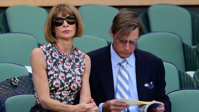 Anna Wintour dan Shelby Bryan. Foto: Shaun Botterill/Getty Images