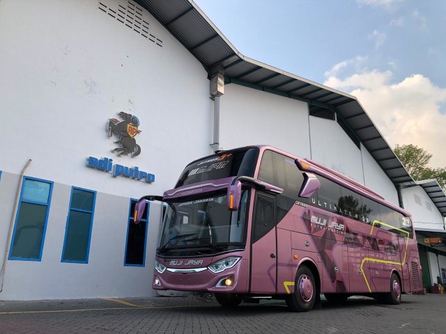 Bus baru milik PO Muji Jaya Putra Mandiri. Foto: dok. PO Muji Jaya Putra Mandiri