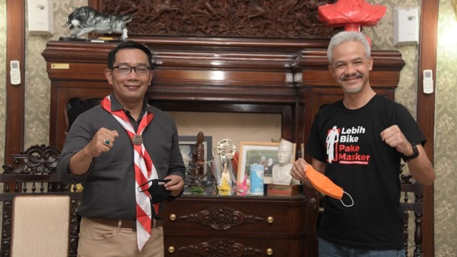 Ridwan Kamil bertemu Ganjar Pranowo di Semarang, 26 Oktober 2020. Foto: Dok. Istimewa