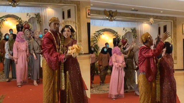 Termotivasi usai Tangkap Buket Pengantin, Pria Ini Langsung Lamar Kekasihnya (237891)