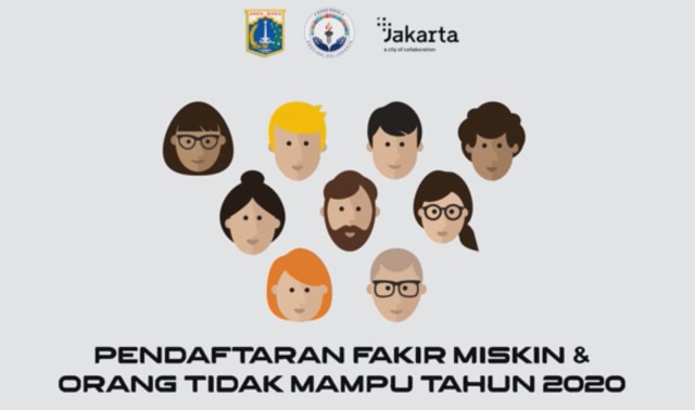 Pendaftaran Fakir Miskin dan Orang Tidak Mampu DKI Jakarta. Foto: Pemprov DKI Jakarta