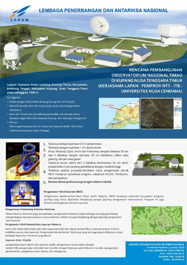 Indonesia Bikin Observatorium Terbesar di Asia Tenggara, Punya Teleskop Besar (2)