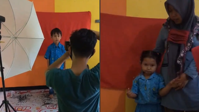 Fotografer ini ceritakan pengalaman memotret bocah PAUD. (@bakul_lambe/TikTok)