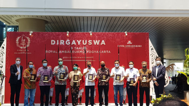 Perayaan HUT ke-9 Royal Ambarrukmo Hotel Yogyakarta di YIA, Rabu (28/10/2020). Foto: Birgita/Tugu Jogja.