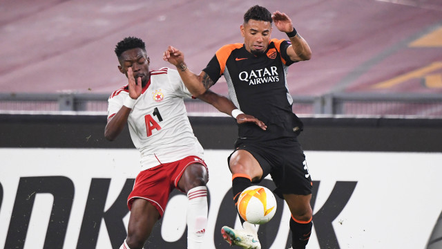 AS Roma melawan CSKA Sofia pada liga Eropa di Stadio Olimpico, Roma, Italia, Kamis (29/10). Foto: Alberto Lingria/REUTERS