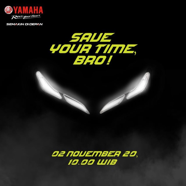 Yamaha Indonesia menginformasikan akan merilis motor baru pada 2 November 2020. Foto: YIMM